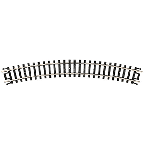 Atlas 2510 - Code 80 9-3/4" Radius Black Ties pkg(6) - N Scale