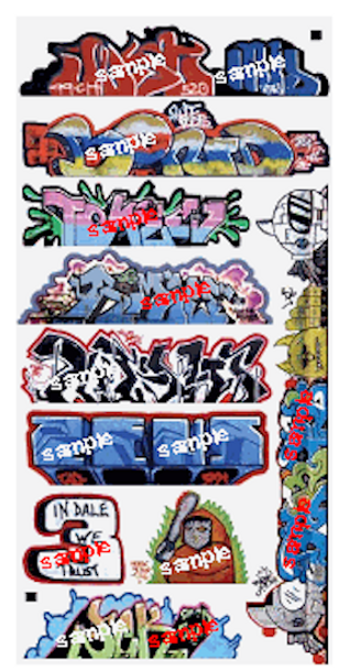 Blair Line 2263 Graffiti Decals - Mega Set #14 - HO Scale