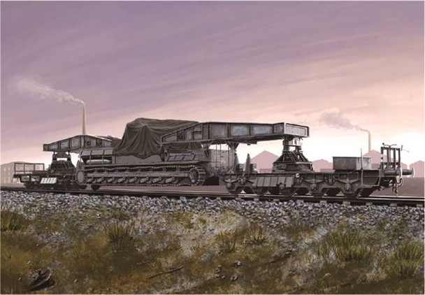 Hobby Boss 82906 - Rail Transporter for Karl-Geraet Germany  - 1:72 Scale Kit