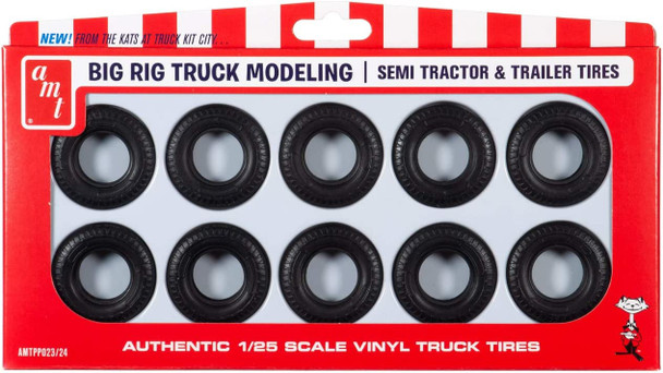 AMT PP023 - Big Rig Truck Tire Parts Pack  - 1:25 Scale Kit