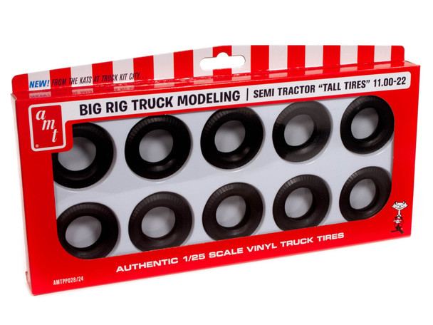 AMT PP028 - Semi Tracktor Tall Tires Parts  - 1:25 Scale Kit