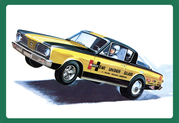 AMT 1153 - 1966 Plymouth Barracuda "hemi Under Glass"  - 1:25 Scale Kit