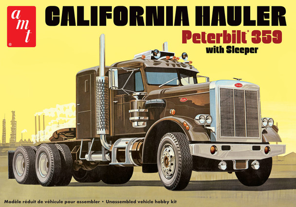 AMT 1327 - Peterbilt 359 California Hauler w/ Sleeper  - 1:25 Scale Kit
