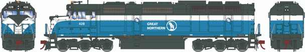 PRE-ORDER - Athearn Genesis 18380 - EMD F45 w/ Tsunami2 DCC & Sound Great Northern (GN) 428 - HO Scale