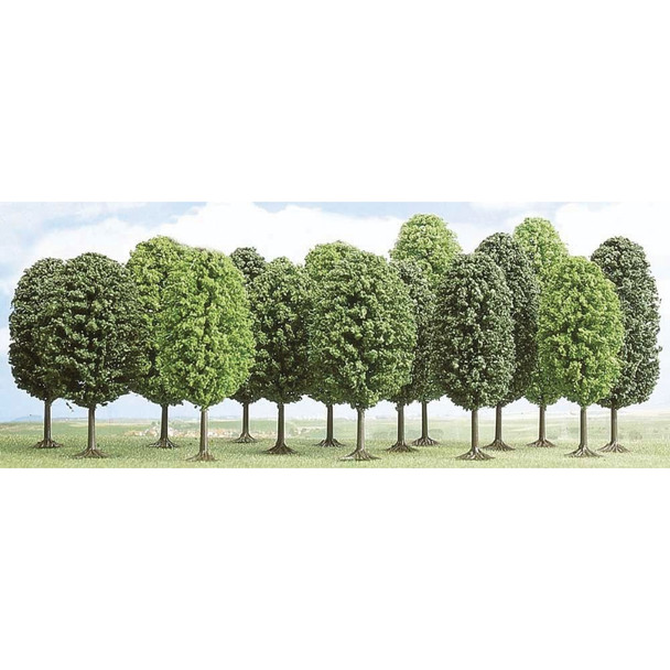 Busch 6585 - Deciduous Trees 15pc   -