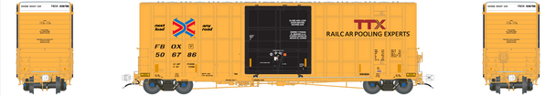 Aurora Miniatures 305012 - Gunderson 6276 50' Plate F Boxcar TTX (FBOX) 506735  - HO Scale