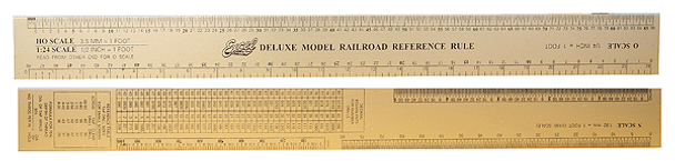 Excel 55778 - Deluxe Model Railroad Reference Ruler  - Multi Scale