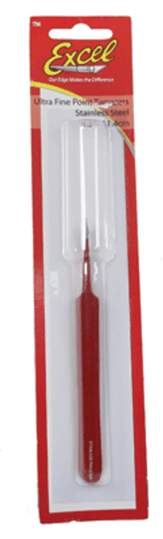 Excel 30427 - Straight Fine Point Tweezers Red