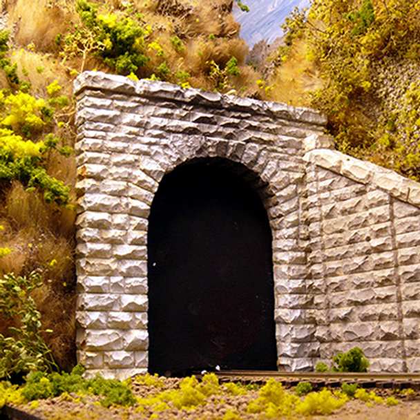 Chooch #9740 - Single Cut Stone Tunnel Portal (2) - N scale