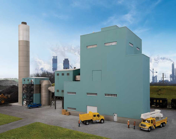 Walthers Cornerstone 933-4172 - Lakefront Energy Power Plant with Dust Collector  - HO Scale Kit