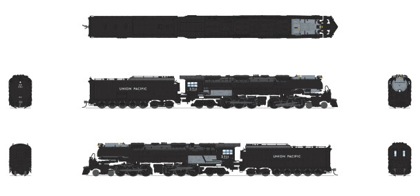 PRE-ORDER: Broadway Limited 6982 - ALCO 4-6-6-4 Challenger w/ Paragon4 Sound/DC/DCC/Smoke Union Pacific (UP) 3711 - N Scale