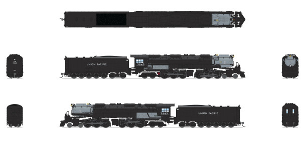 PRE-ORDER: Broadway Limited 8650 - ALCO 4-6-6-4 Challenger Union Pacific (UP) 3942 - N Scale