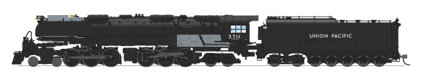 PRE-ORDER: Broadway Limited 8652 - ALCO 4-6-6-4 Challenger Union Pacific (UP) 3711 - N Scale