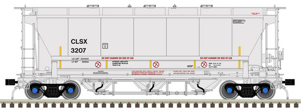 Atlas 20006849 - Trinity 3230 Pressure Differential Covered Hopper Cargill Salt (CLSX) 3202 - HO Scale