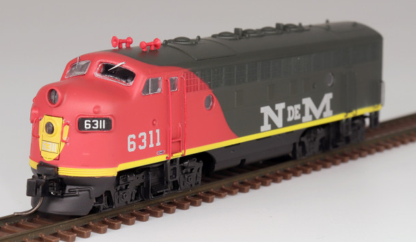 InterMountain 69267(S)-03 - EMD F7A w/ LokSound 5 Sound & DCC National of Mexico (NdeM) 6322 - N Scale