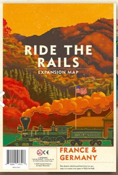 Capstone Games 57611 - Iron Rails 2 - Ride the Rails France & Germany Map Expansion  -