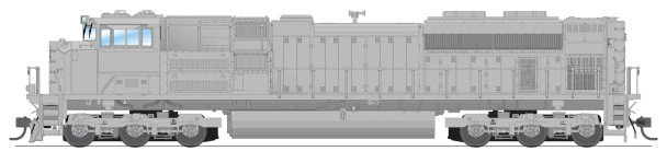 PRE-ORDER: Broadway Limited 8691 - EMD SD70ACe w/ Paragon4 Sound/DC/DCC/Smoke Unpainted, Low Headlight - HO Scale