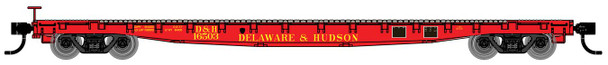 Walthers Mainline 910-6610 - 53' GSC Flatcar Delaware & Hudson (D&H) 16505 - HO Scale