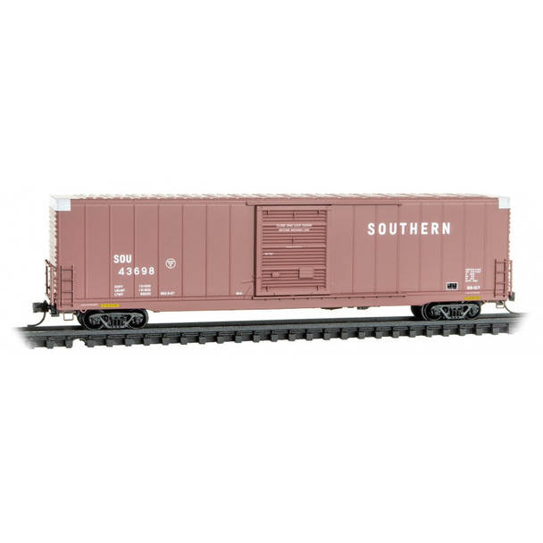 Micro-Trains Line 10400120 - 60' Box Car, Excess Height, Single Door, Rivit Side Southern (SOU) 43698 - N Scale