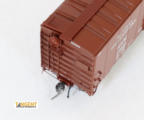 Tangent Scale Models 23122-01 - Pullman-Standard “Postwar” 40’6” Box Car St. Louis Southwestern (SSW) 33855 - HO Scale