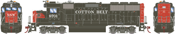 PRE-ORDER: Athearn 1213 - EMD GP60 w/ Econami™ DCC & Sound Cotton Belt (SSW) 9701 - HO Scale