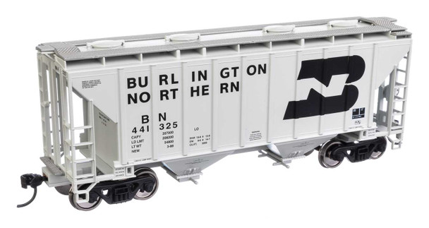 Walthers Mainline 910-7976 - 37' 2980 2-Bay Covered Hopper Burlington Northern (BN) 441325 - HO Scale
