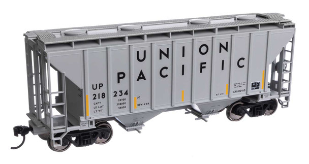 Walthers Mainline 910-7996 - 37' 2980 2-Bay Covered Hopper Union Pacific (UP) 218234 - HO Scale
