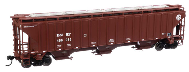 Walthers Mainline 910-49006 - 57' Trinity 4750 3-Bay Covered Hopper BNSF 46605 - HO Scale