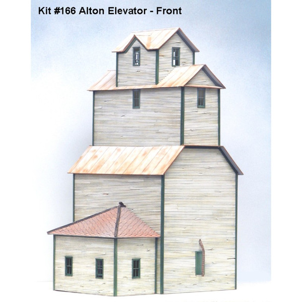 American Model Builders 166 - Alton County Grain Elevator - HO Scale Kit