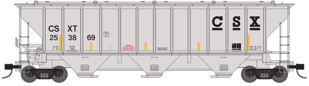 Trainworx 24424-05 - PS4427 Covered Hopper CSX (CSXT) 253869 - N Scale