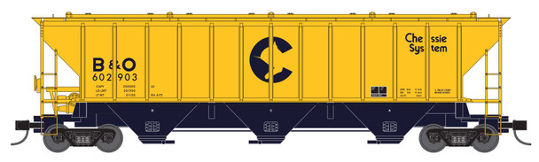 Trainworx 24430-02 - PS4427 Covered Hopper Chessie (B&O) 602911 - N Scale