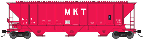 Trainworx 24472-04 - PS4427 Covered Hopper Missouri-Kansas-Texas (MKT) 9856 - N Scale