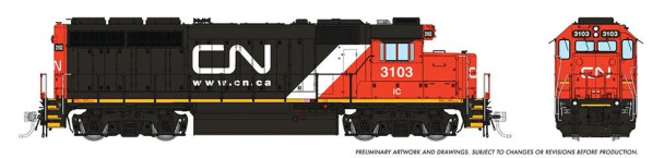 PRE-ORDER: Rapido 40014 - EMD GP40 Illinois Central (IC) 3023 - HO Scale