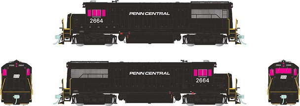 Rapido 35019 - GE U25B DC Silent Penn Central (PC) 2667 - HO Scale