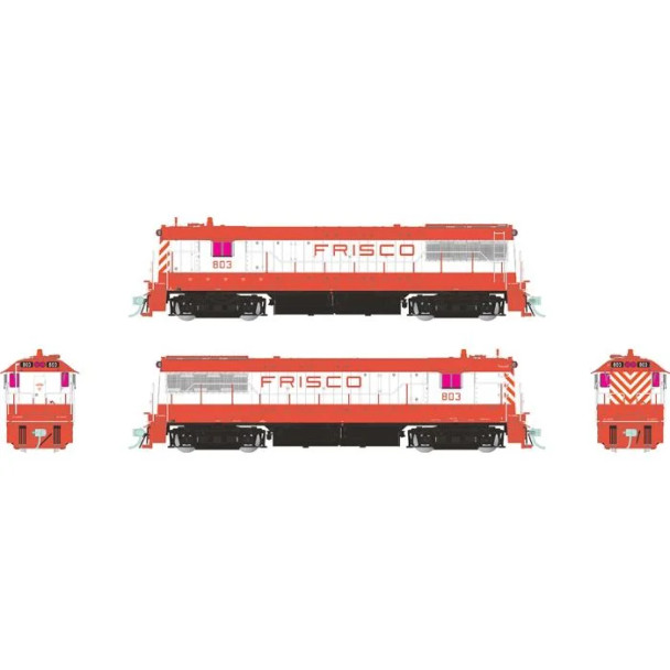 Rapido 35027 - GE U25B DC Silent St Louis - San Francisco (SLSF) 803 - HO Scale