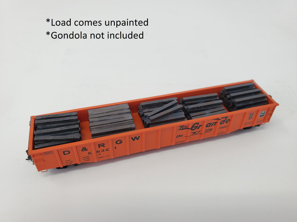 Jackson Railcar N61002 - 50' Gondola Tie Load "Sedalia"  - N Scale