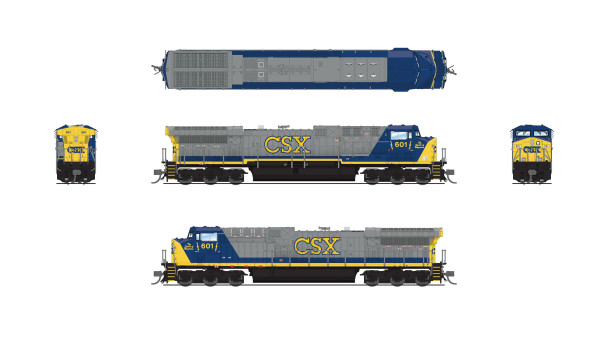 PRE-ORDER: Broadway Limited 8572 - GE AC6000CW w/ DCC and Sound CSX (CSXT) 601 - N Scale