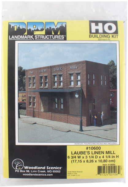 DPM #10600 -  Lauube's Linen Mill - HO Scale Kit