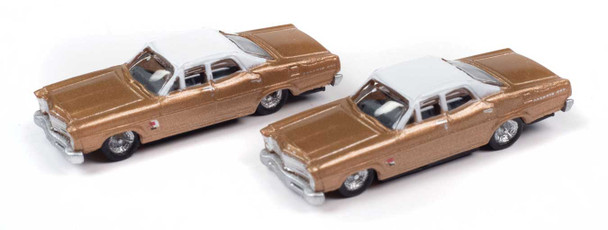 Classic Metal Works 50434 - 1967 Ford Galaxie 2-Pack - Burnt Amber, White  - N Scale