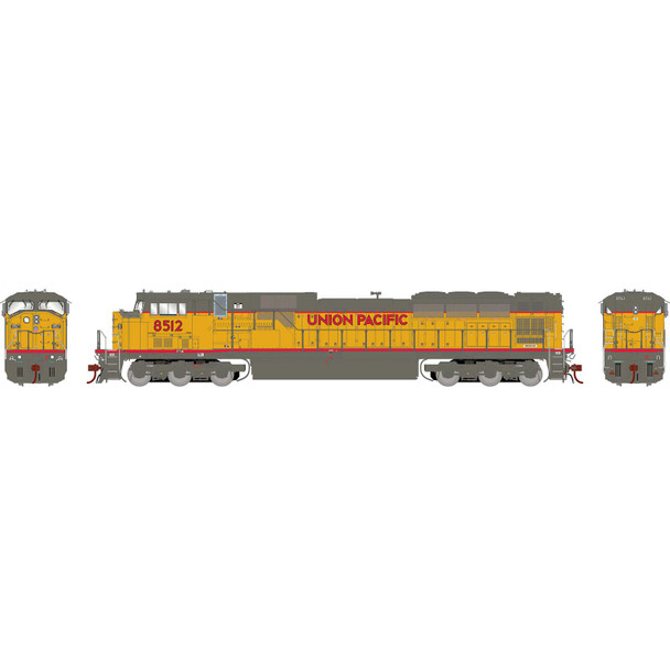 Athearn Genesis 27222 - EMD SD90MAC-H Phase I DC Silent Union Pacific (UP) 8512 - HO Scale