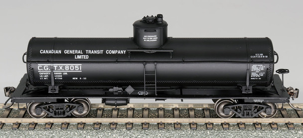 InterMountain 46323-12 - ACF Type 27 Riveted 8,000 Gallon Tank Car - Canadian General Transit Canadian General Transit (CGTX) 8051 - HO Scale