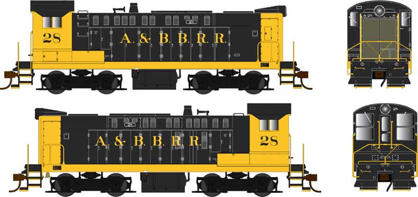 PRE-ORDER: Bowser 25471 - Baldwin S-12 DC Silent Akron & Barberton Belt (ABB) 28 - HO Scale