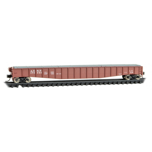 Micro-Trains Line 10700012 - 65' 70-ton Mill Gondola Atchison, Topeka and Santa Fe (ATSF) 170943 - N Scale