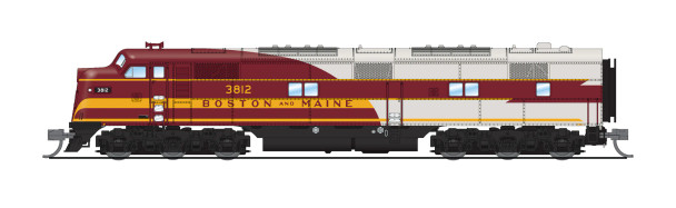 PRE-ORDER: Broadway Limited 8764 - EMD E7A w/ DCC and Sound Boston & Maine (BM) 3815 - N Scale