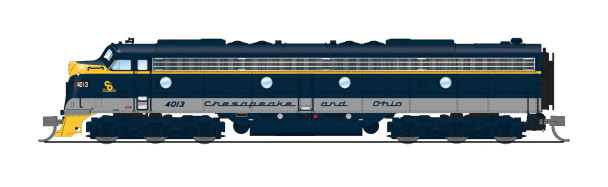 PRE-ORDER: Broadway Limited 8821 - EMD E8A w/ DCC and Sound Chesapeake & Ohio (C&O) 4015 - N Scale