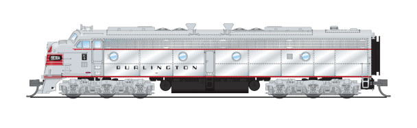 PRE-ORDER: Broadway Limited 8844 - EMD E8A DC Silent Chicago, Burlington & Quincy (CB&Q) 9938A - N Scale