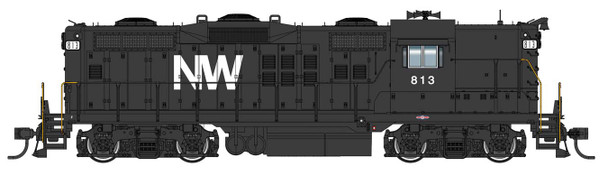 PRE-ORDER: Walthers Proto 920-49809 - EMD GP9 DC Silent Norfolk & Western (NW) 835 - HO Scale