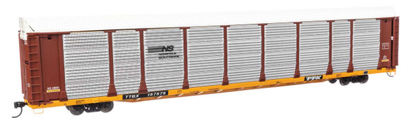 Walthers Proto 920-101525 - 89' Thrall Bi-Level Auto Rack Norfolk Southern (NS) TTGX 157575 - HO Scale