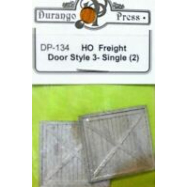 Durango Press 134 - Freight Door Style 3 Single (2)    - HO Scale Kit