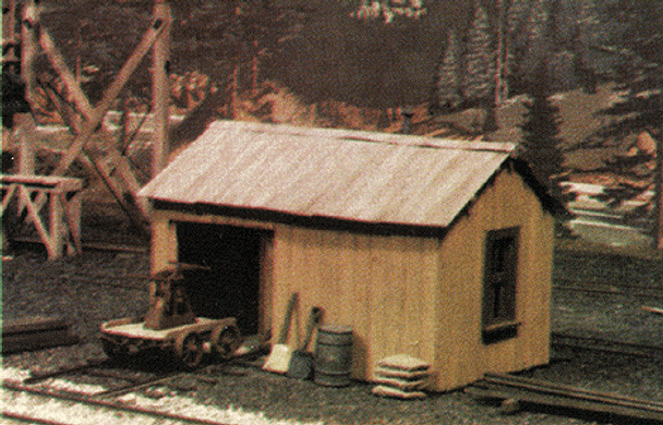 Durango Press 32 - Handcar Shed (HO) - HO Scale Kit
